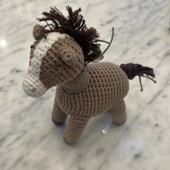 New Albetta Crocheted Horse Stuffed Animal Toy - Picture 3 of 3